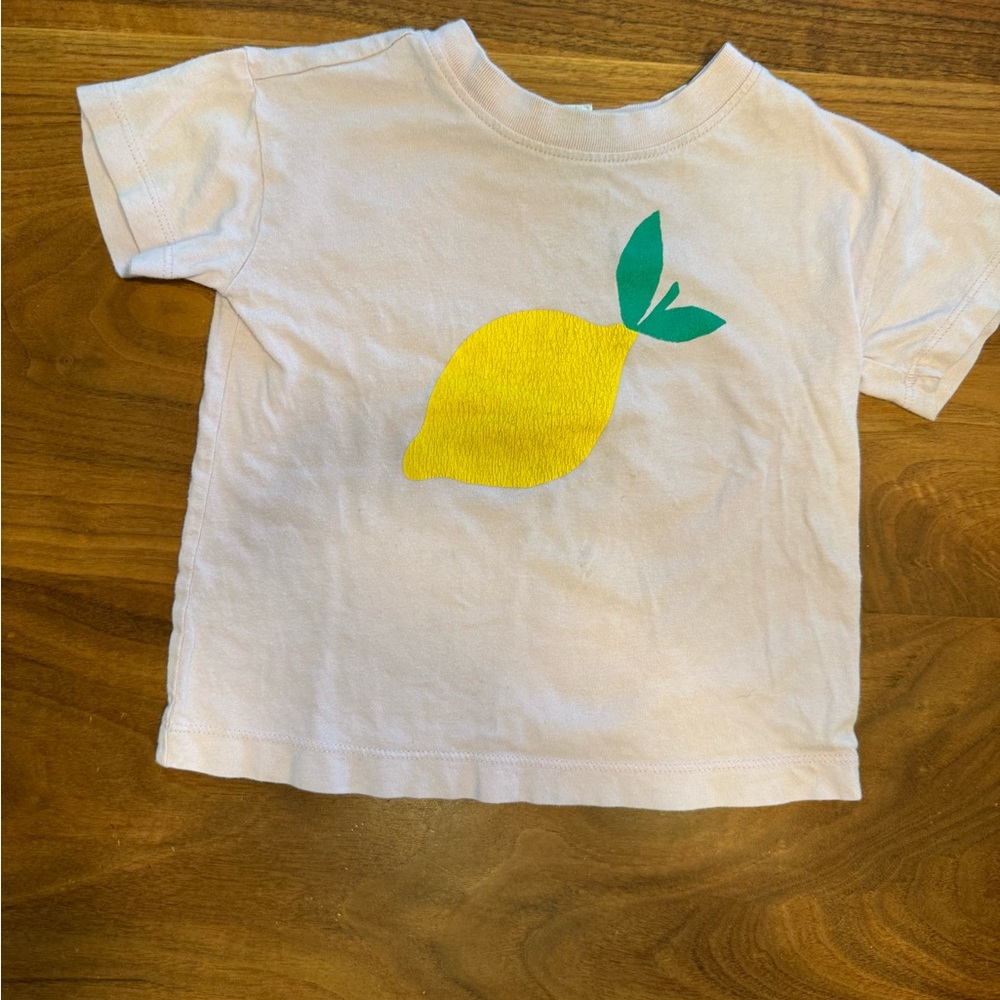Hanna Andersson Yellow Lemon Kids Tee